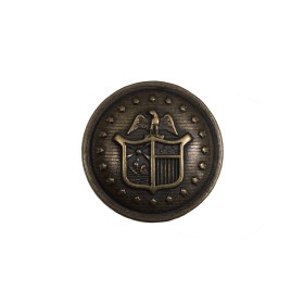 Italian Old Gold Military Shank Back Button – 32L/20mm Italian Old Gold Military Shank Back Button – 32L/20mm