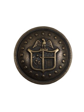 Italian Old Gold Military Shank Back Button – 36L/23mm Italian Old Gold Military Shank Back Button – 36L/23mm