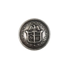Italian Old Silver Military Shank Back Button – 32L/20mm Italian Old Silver Military Shank Back Button – 32L/20mm