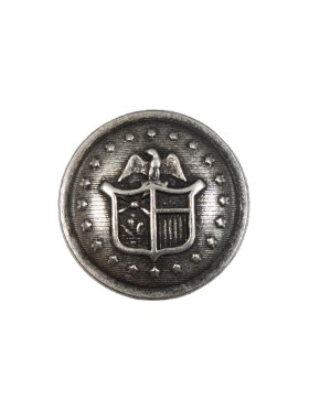 Italian Old Silver Military Shank Back Button – 32L/20mm Italian Old Silver Military Shank Back Button – 32L/20mm
