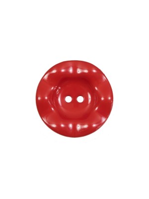 Italian Red Wavy Plastic 2-Hole – 24L/15mm Italian Red Wavy Plastic 2-Hole – 24L/15mm