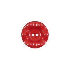 Italian Red Wavy Plastic 2-Hole – 24L/15mm Italian Red Wavy Plastic 2-Hole – 24L/15mm