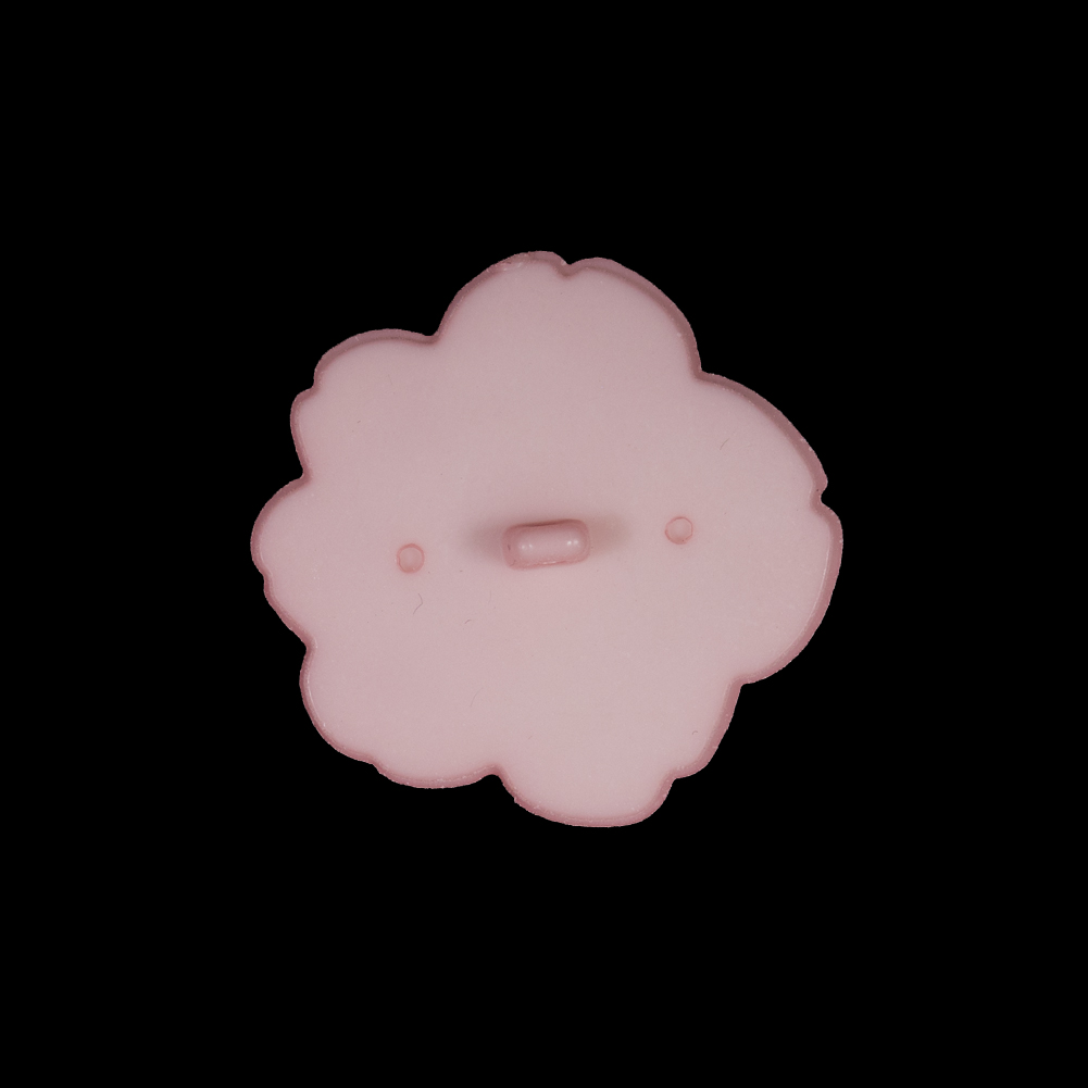 Italian Pink Flower Shank Back Button – 36L/23mm Italian Pink Flower Shank Back Button – 36L/23mm