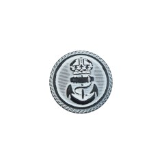Italian White and Navy Anchor Shank Back Button – 24L/15mm Italian White and Navy Anchor Shank Back Button – 24L/15mm