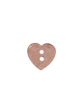 Italian Pink Heart-Shaped Shell Button – 18L/11.5mm Italian Pink Heart-Shaped Shell Button – 18L/11.5mm