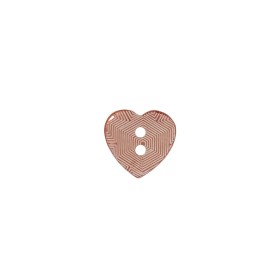 Italian Pink Heart-Shaped Shell Button – 18L/11.5mm Italian Pink Heart-Shaped Shell Button – 18L/11.5mm