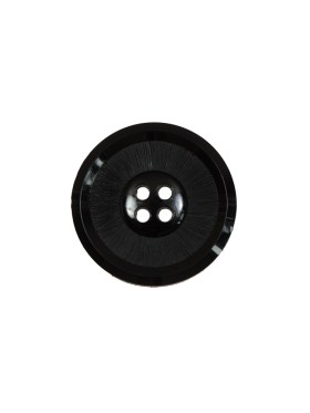 Italian Black Plastic 4-Hole Button – 24L/15mm Italian Black Plastic 4-Hole Button – 24L/15mm