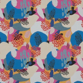 Cotton Poplin – Pink, Blue and Yellow Abstract – Etudier en Spontaneite Print – Mood Exclusive Avenable Collection Cotton Poplin – Pink, Blue and Yellow Abstract – Etudier en Spontaneite Print – Mood Exclusive Avenable Collection