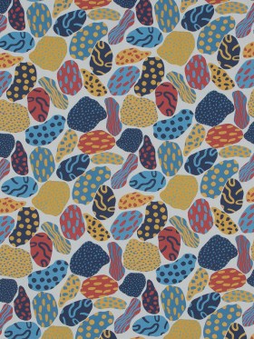 Cotton Poplin – Blue and Yellow Abstract Spots – Gelee de Haricots Print – Mood Exclusive Avenable Collection Cotton Poplin – Blue and Yellow Abstract Spots – Gelee de Haricots Print – Mood Exclusive Avenable Collection