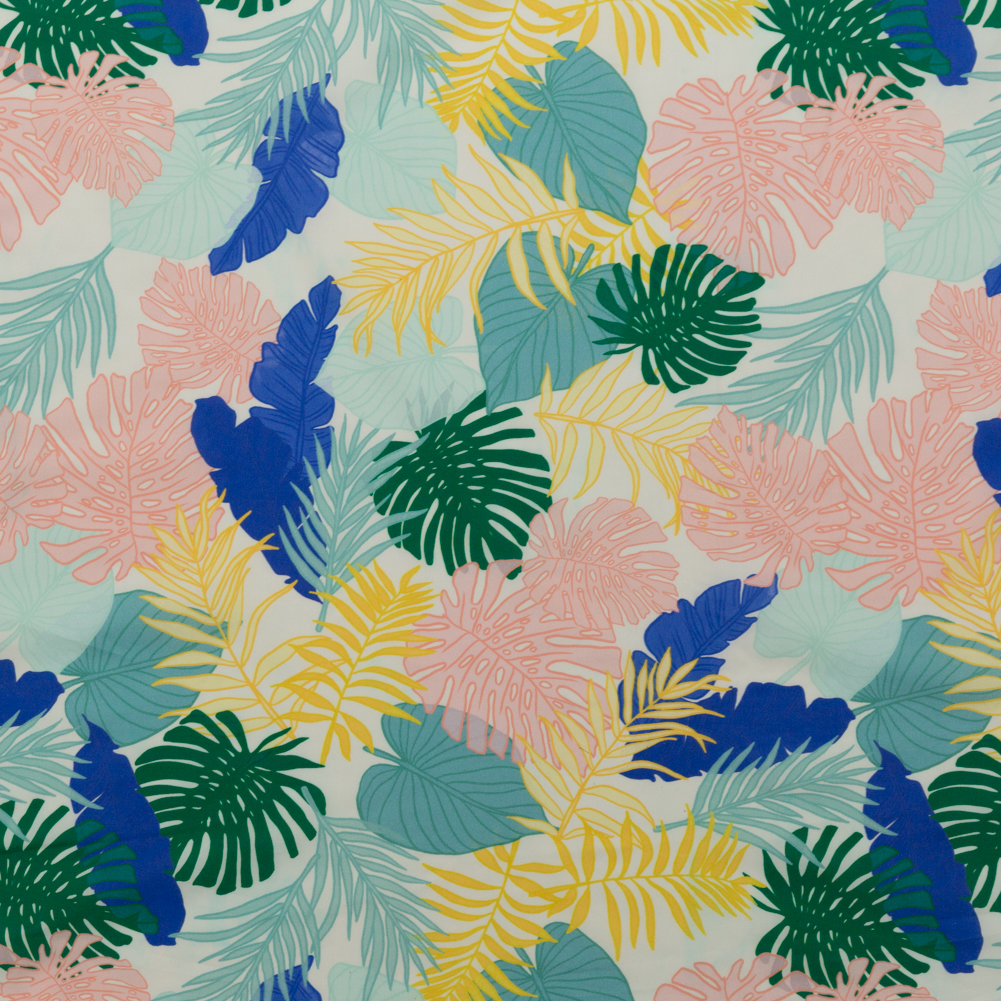 Mood Exclusive Feuilles Soufflées par le vent Tropical Cotton Poplin Mood Exclusive Feuilles Soufflées par le vent Tropical Cotton Poplin