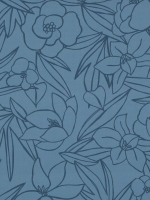 Mood Exclusive Night in Tunisia Blue Cotton Poplin Mood Exclusive Night in Tunisia Blue Cotton Poplin