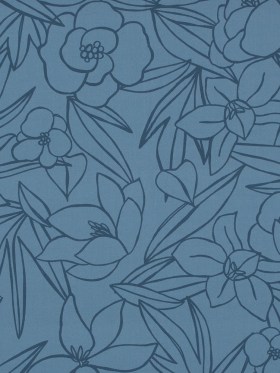 Mood Exclusive Night in Tunisia Blue Cotton Poplin Mood Exclusive Night in Tunisia Blue Cotton Poplin