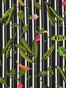 Mood Exclusive Joy of Friendship Black Stretch Cotton Sateen Mood Exclusive Joy of Friendship Black Stretch Cotton Sateen