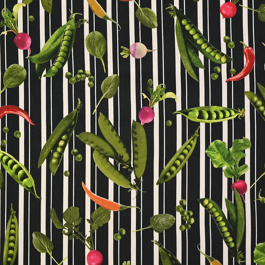 Mood Exclusive Joy of Friendship Black Stretch Cotton Sateen Mood Exclusive Joy of Friendship Black Stretch Cotton Sateen