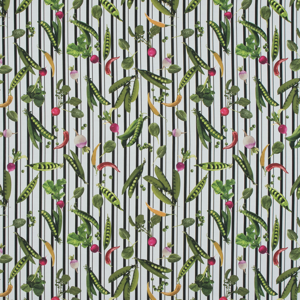 Mood Exclusive White Joy of Friendship Stretch Cotton Sateen Mood Exclusive White Joy of Friendship Stretch Cotton Sateen