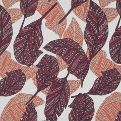 Stretch Cotton Sateen – Peach and Plum Feathers or Leaves – Bright Dead Things Print – Mood Exclusive Avenable Collection Stretch Cotton Sateen – Peach and Plum Feathers or Leaves – Bright Dead Things Print – Mood Exclusive Avenable Collection