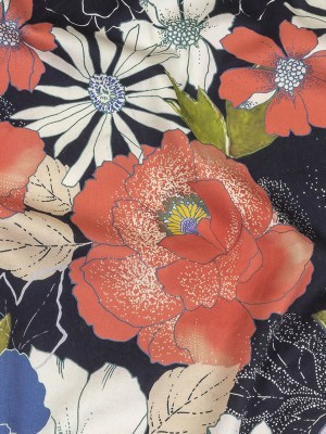 Mood Exclusive Pink and Parisian Night Floral Phantasmagoria Stretch Cotton Sateen Mood Exclusive Pink and Parisian Night Floral Phantasmagoria Stretch Cotton Sateen