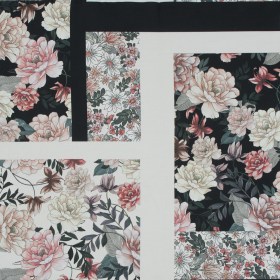 Mood Exclusive La Vie en Rose Black Stretch Cotton Sateen Mood Exclusive La Vie en Rose Black Stretch Cotton Sateen