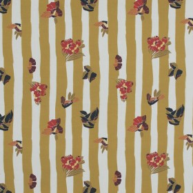 Cotton Poplin – Flowers over Mustard Yellow Stripes – Flores de Vitalidad Print – Mood Exclusive Avenable Collection Cotton Poplin – Flowers over Mustard Yellow Stripes – Flores de Vitalidad Print – Mood Exclusive Avenable Collection