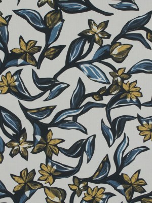 Cotton Poplin – Yellow and Blue Floral – She Loves Me, She Loves Me Not Print – Mood Exclusive Avenable Collection Cotton Poplin – Yellow and Blue Floral – She Loves Me, She Loves Me Not Print – Mood Exclusive Avenable Collection