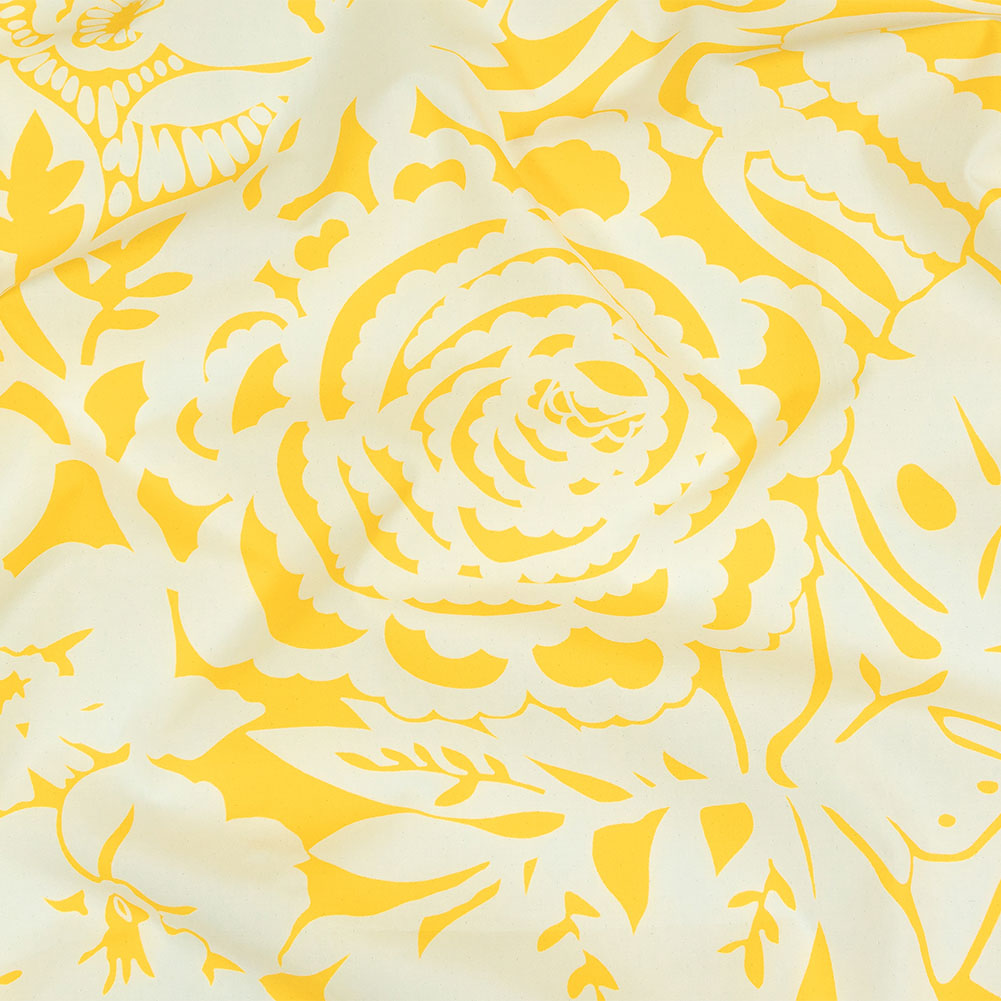 Cotton Poplin – Yellow Floral – Implicacion de la Sinceridad Print – Mood Exclusive Avenable Collection Cotton Poplin – Yellow Floral – Implicacion de la Sinceridad Print – Mood Exclusive Avenable Collection