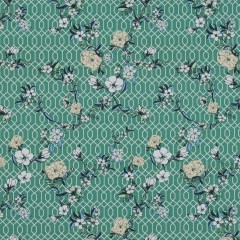 Cotton Poplin – Green Floral and Geometric – La Fortuna de lo Memorable Print – Mood Exclusive Avenable Collection Cotton Poplin – Green Floral and Geometric – La Fortuna de lo Memorable Print – Mood Exclusive Avenable Collection