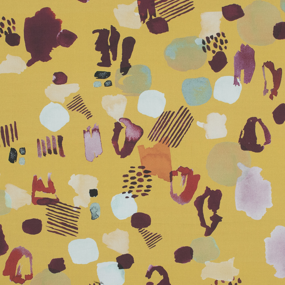 Mood Exclusive Sunday Funday Gamboge Cotton Poplin Mood Exclusive Sunday Funday Gamboge Cotton Poplin