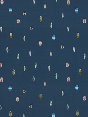 Mood Exclusive The Jitterbugs Blue Cotton Poplin Mood Exclusive The Jitterbugs Blue Cotton Poplin