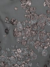 Black and Metallic Pink Luxury Floral Burnout Brocade Black and Metallic Pink Luxury Floral Burnout Brocade