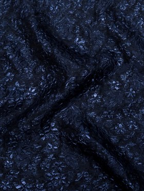 Navy and Royal Blue Luxury Floral Metallic Brocade Navy and Royal Blue Luxury Floral Metallic Brocade