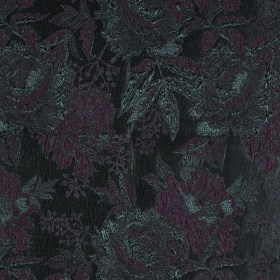 Aubergine and Forest Green Luxury Floral Metallic Brocade Aubergine and Forest Green Luxury Floral Metallic Brocade