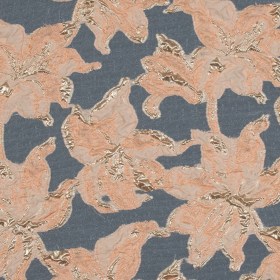 Peach and Metallic Gold Luxury Floral Burnout Brocade Peach and Metallic Gold Luxury Floral Burnout Brocade
