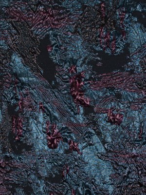 Magenta and Teal Luxury Floral Metallic Brocade Magenta and Teal Luxury Floral Metallic Brocade