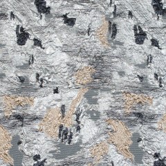 Silver, Black and Gold Luxury Floral Metallic Brocade Silver, Black and Gold Luxury Floral Metallic Brocade