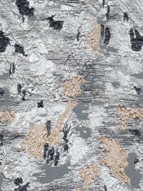 Silver, Black and Gold Luxury Floral Metallic Brocade Silver, Black and Gold Luxury Floral Metallic Brocade