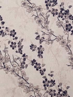 Rose Gold and Navy Luxury Floral Metallic Brocade Rose Gold and Navy Luxury Floral Metallic Brocade