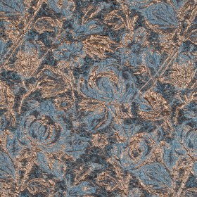 Blue and Gold Luxury Abstract Metallic Brocade Blue and Gold Luxury Abstract Metallic Brocade
