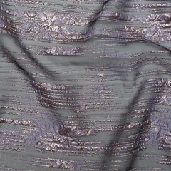 Metallic Wisteria and Black Luxury Striated Burnout Brocade Metallic Wisteria and Black Luxury Striated Burnout Brocade