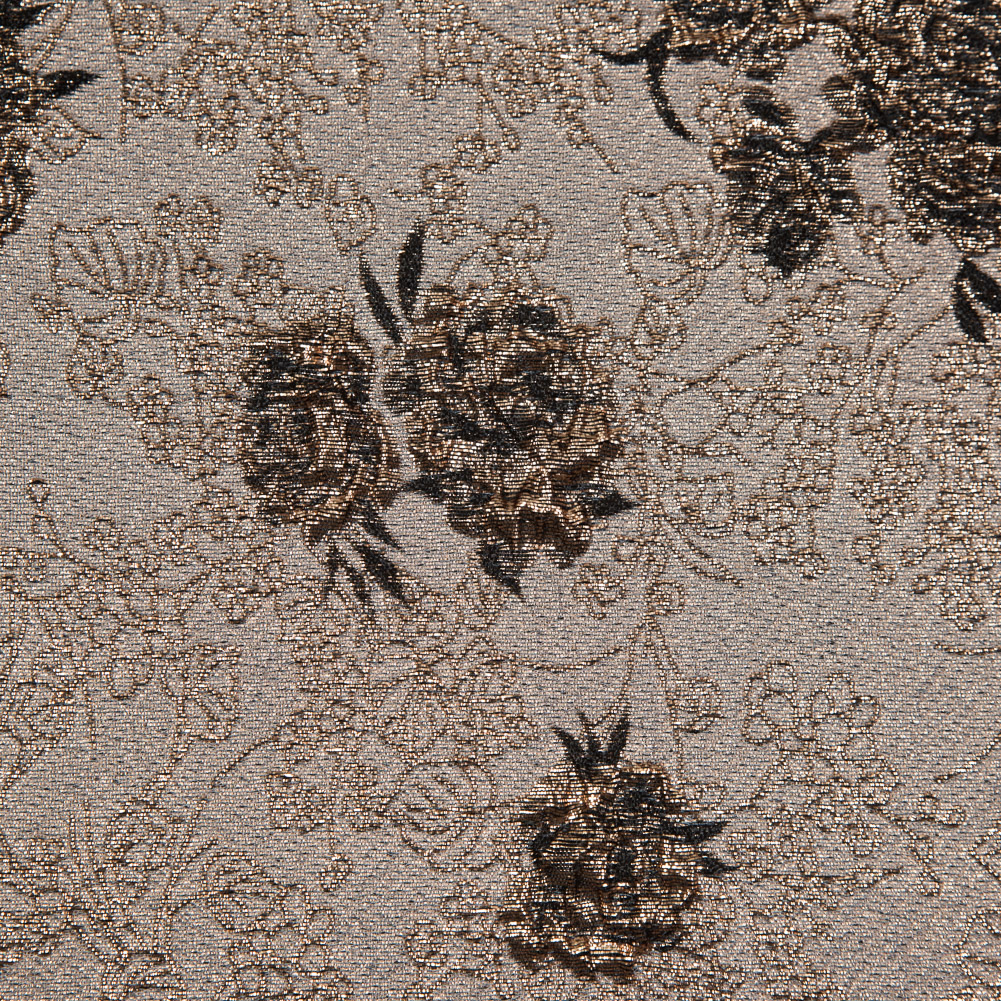 Black and Gold Luxury Floral Metallic Brocade Black and Gold Luxury Floral Metallic Brocade