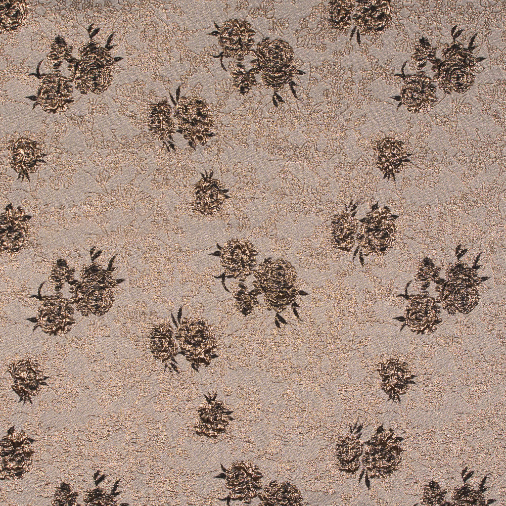 Black and Gold Luxury Floral Metallic Brocade Black and Gold Luxury Floral Metallic Brocade