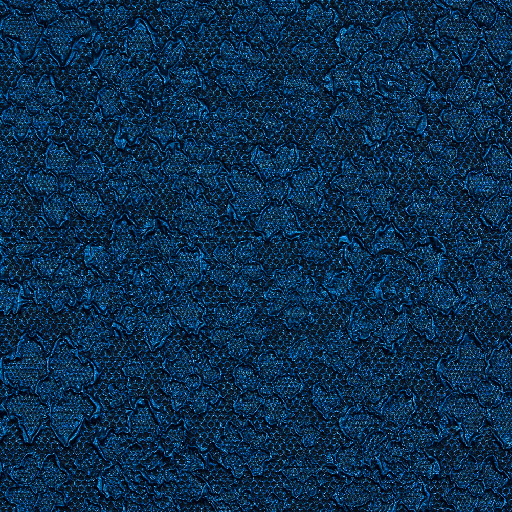 Royal Blue Luxury Floral Metallic Brocade Royal Blue Luxury Floral Metallic Brocade