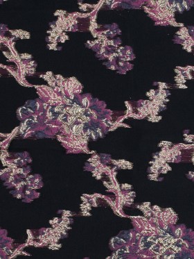 Pink, Purple and Metallic Gold Luxury Abstract Burnout Brocade Pink, Purple and Metallic Gold Luxury Abstract Burnout Brocade