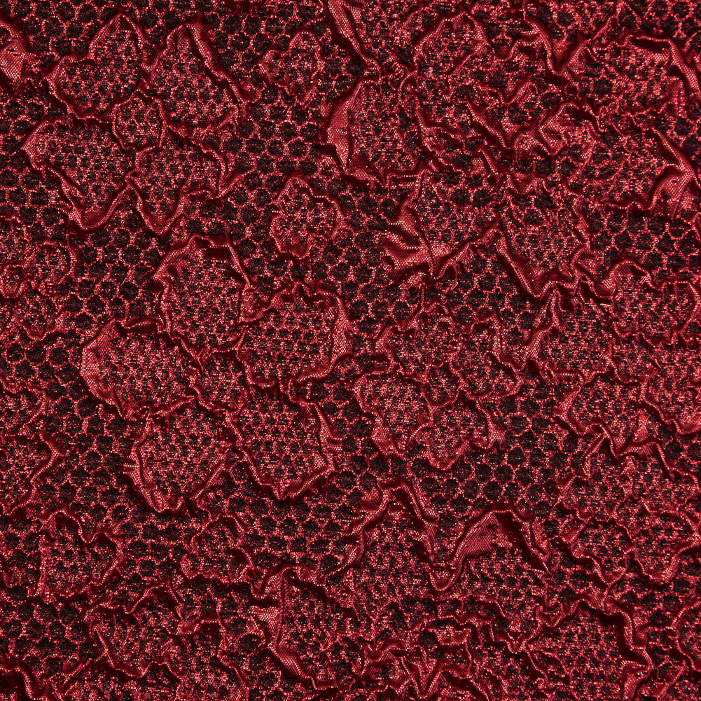 Red Luxury Floral Metallic Brocade Red Luxury Floral Metallic Brocade