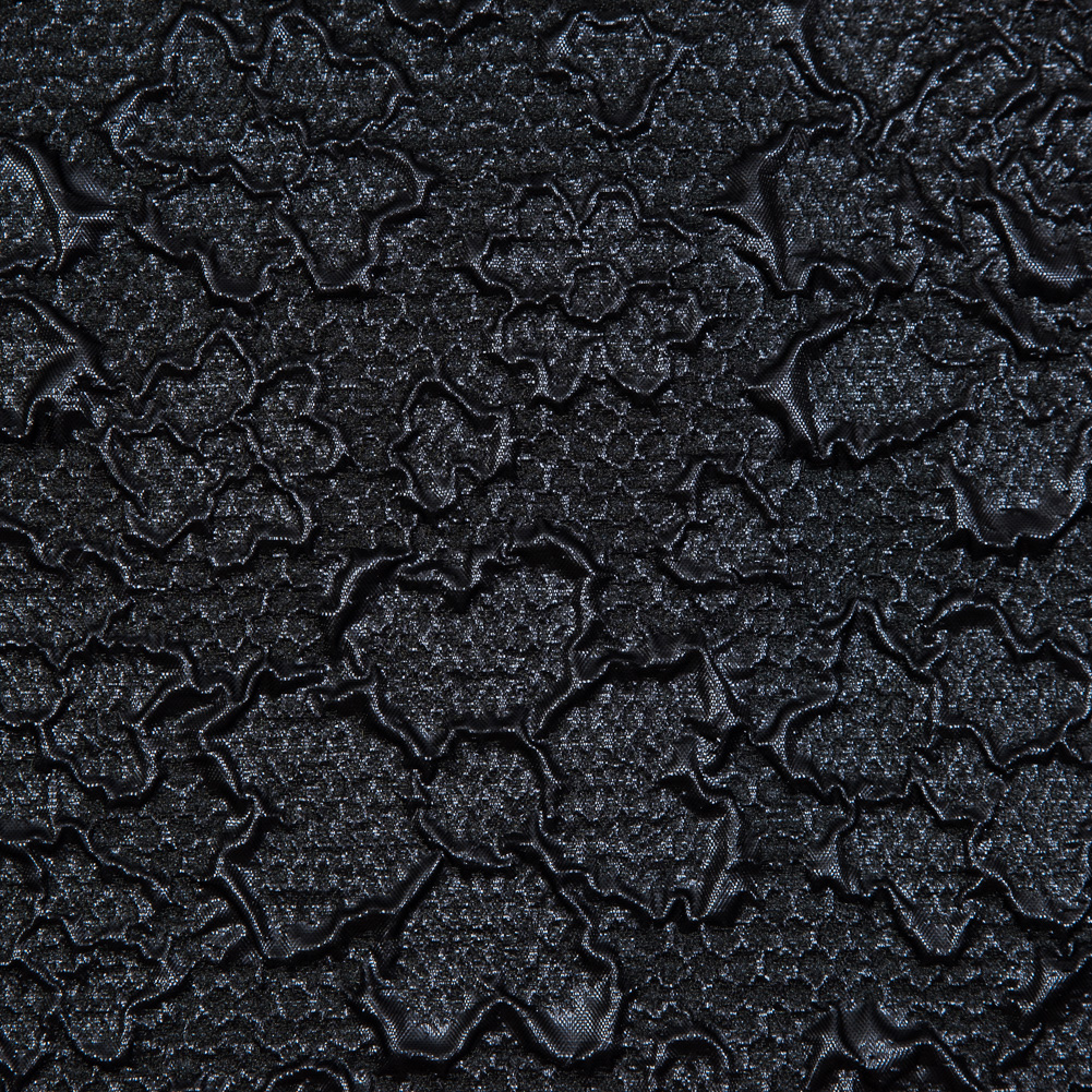 Midnight Blue Luxury Floral Metallic Brocade Midnight Blue Luxury Floral Metallic Brocade