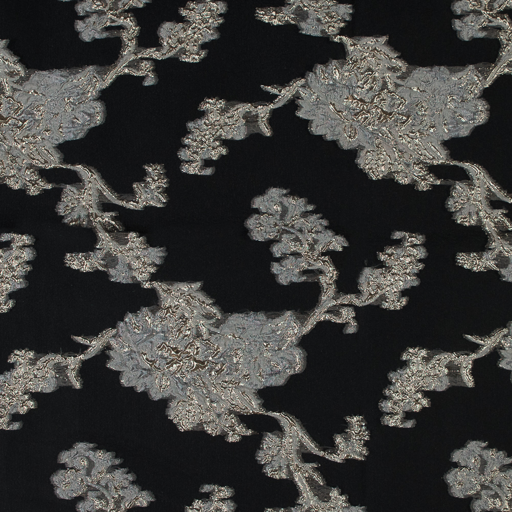 Black and Metallic Gold Luxury Abstract Burnout Brocade Black and Metallic Gold Luxury Abstract Burnout Brocade