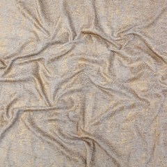 Beige Polyester Chenille with Metallic Gold Foil Beige Polyester Chenille with Metallic Gold Foil