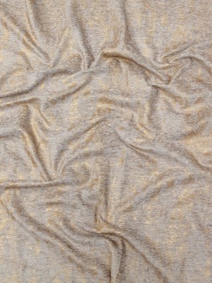 Beige Polyester Chenille with Metallic Gold Foil Beige Polyester Chenille with Metallic Gold Foil