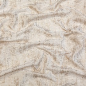 White Polyester Chenille with Metallic Champagne Foil White Polyester Chenille with Metallic Champagne Foil