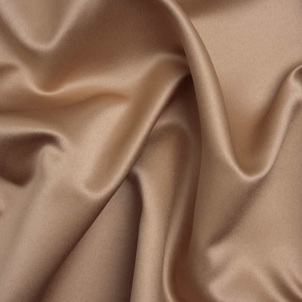 Polyester Satin – Swiss Coffee – Reverie Collection Polyester Satin – Swiss Coffee – Reverie Collection