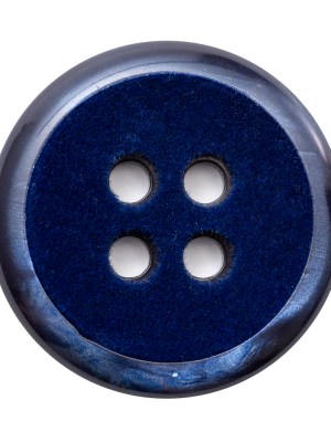 Italian Navy 4-Hole Velvet-Faced Plastic Button – 54L/34mm Italian Navy 4-Hole Velvet-Faced Plastic Button – 54L/34mm